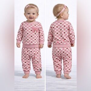 Strawberry Shortcake Cotton Pink Infant Girls 2-Piece Top Pants Set 3 Months NEW